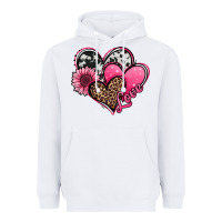 White valentines day western hearts and sunflower Heavyweight Hoodie - Jasminsmagicworld