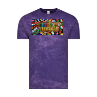 Cloud Purple hispanic heritage license plate Vintage Tee - BundleAndBundleShop