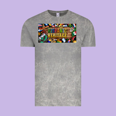 Hispanic Heritage License Plate Vintage Tee Designed By Bundleandbundleshop