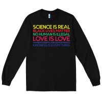 Anti Trump Science Is Real Black Lives Matter T Shirt Long Sleeve Tee | Teevron