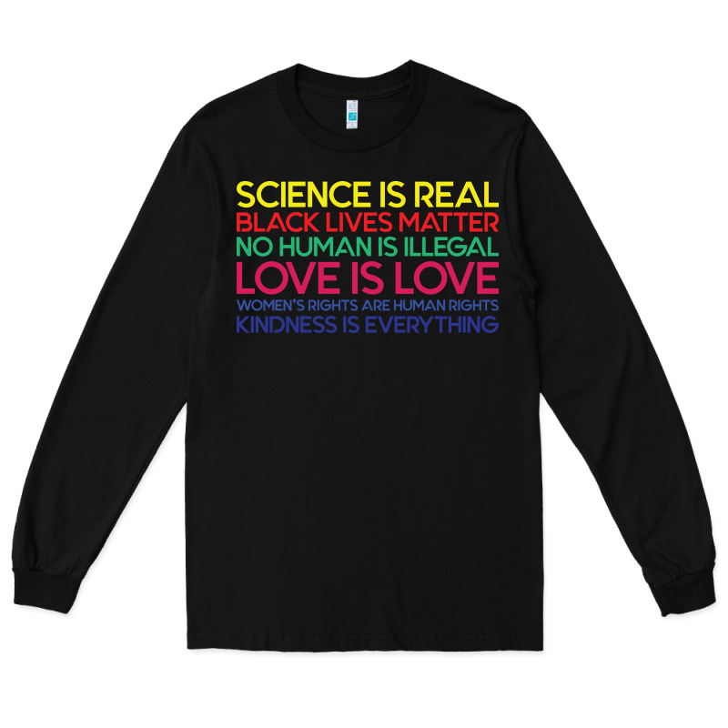 Anti Trump Science Is Real Black Lives Matter T Shirt Long Sleeve Tee by artisFamous | Teevron
