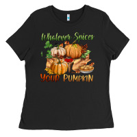 Black whatever spices your pumpkin Ladies Tee - BundleAndBundleShop