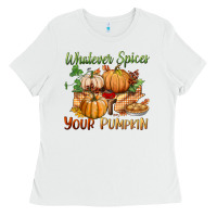 White whatever spices your pumpkin Ladies Tee - BundleAndBundleShop