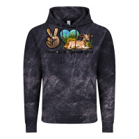 Cloud Black Peace Love Spanish Goat Vintage Hoodie - LillyAllenDesigns