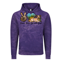 Cloud Purple Peace Love Spanish Goat Vintage Hoodie - LillyAllenDesigns