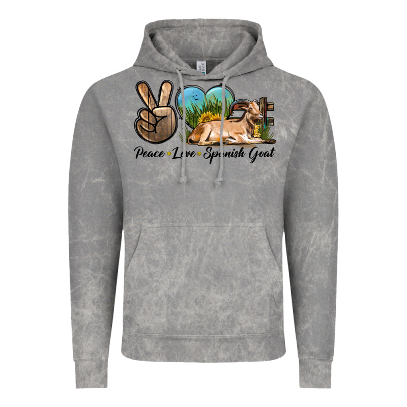 Peace Love Spanish Goat Vintage Hoodie by LillyAllenDesigns | Teevron