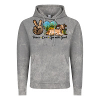Cloud Rock Peace Love Spanish Goat Vintage Hoodie - LillyAllenDesigns