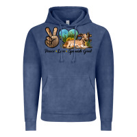 Vintage Denim Peace Love Spanish Goat Vintage Hoodie - LillyAllenDesigns