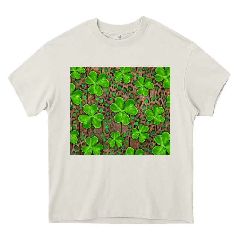 Shamrock And Leopard Heavy Core Tee by RanaPortraitStore | Teevron