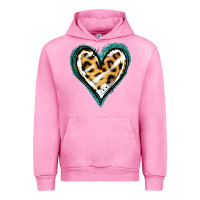 Fuchsia Pink Glitter Leopard Heart Urban Hoodie - Jasminsmagicworld