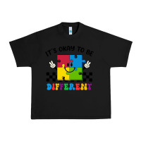 Black It's Okay To Be Different Urban Heavy Tee - CowhideDigitalArt