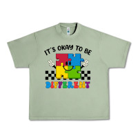 Oil Green It's Okay To Be Different Urban Heavy Tee - CowhideDigitalArt