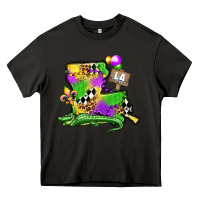 Asphalt louisiana map alligator mardi gras olivia Heavy Core Tee - OliviaCreatesArt