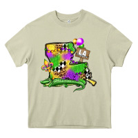 Mossy louisiana map alligator mardi gras olivia Heavy Core Tee - OliviaCreatesArt