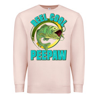 Pale Pink reel cool peepaw Premium Sweatshirt - Jasminsmagicworld