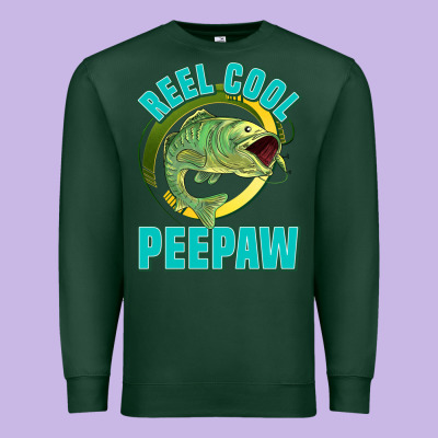 Reel Cool Peepaw Premium Sweatshirt Designed By Jasminsmagicworld