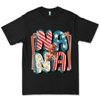 Black 4th of July nana with lightning bolt Premium Tee - FaDigitalArtStudio