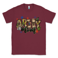 Burgundy army mom Classic Tee - FaDigitalArtStudio