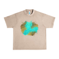 French Oak turquoise leopard patch Urban Heavy Tee - Jasminsmagicworld