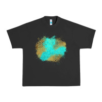 Pigment Black turquoise leopard patch Urban Heavy Tee - Jasminsmagicworld