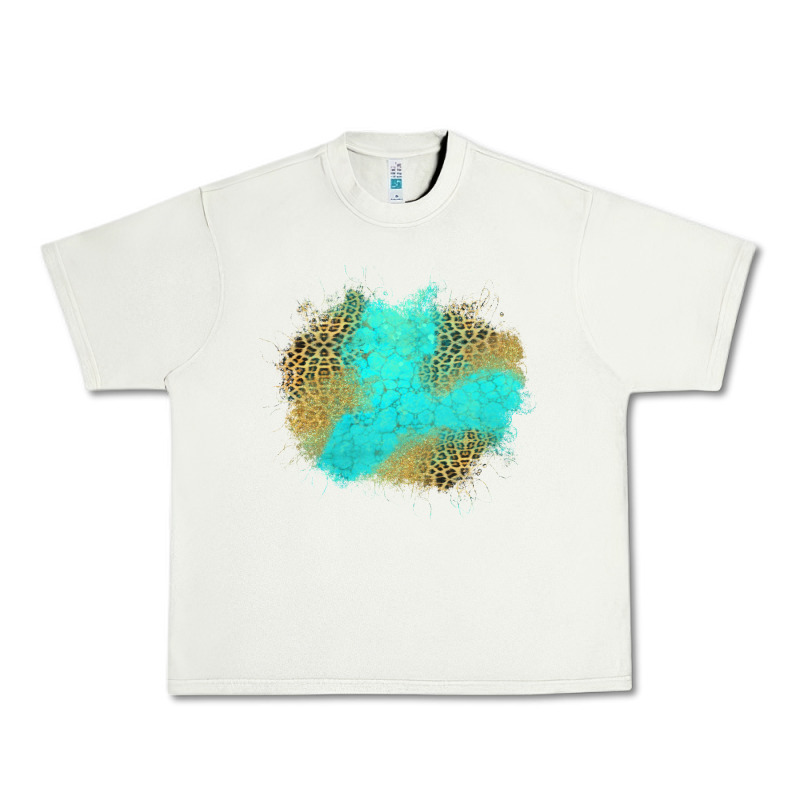 Turquoise Leopard Patch Urban Heavy Tee by Jasminsmagicworld | Teevron