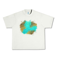 Pistachio turquoise leopard patch Urban Heavy Tee - Jasminsmagicworld