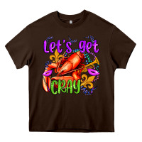 Chocolate Brown let's get cray with crawfish olivia Heavy Core Tee - OliviaCreatesArt
