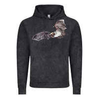 Vintage Black mexican free tailed bat Vintage Hoodie - LillyAllenDesigns