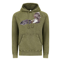 Vintage Olive mexican free tailed bat Vintage Hoodie - LillyAllenDesigns