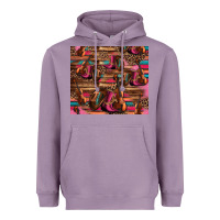 Lavender valentines day violin and cowboy boots country music Heavyweight Hoodie - Jasminsmagicworld