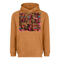 Meerkat valentines day violin and cowboy boots country music Heavyweight Hoodie - Jasminsmagicworld