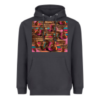 Smoke valentines day violin and cowboy boots country music Heavyweight Hoodie - Jasminsmagicworld