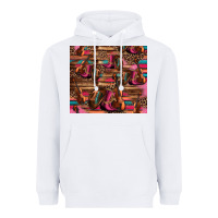 White valentines day violin and cowboy boots country music Heavyweight Hoodie - Jasminsmagicworld