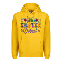 Lemon easter vibes and butterfly with bunny and flowers Premium Hoodie - Artiststas