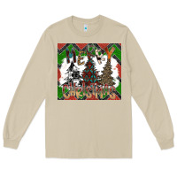Mushroom merry Christmas Long Sleeve Tee - CowhideDigitalArt