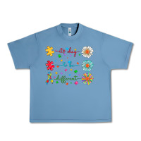 Pebble Blue It's Okay To Be Different Urban Heavy Tee - CowhideDigitalArt