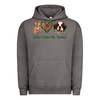 Pigment Tornado Peace Love St. Bernard Urban Hoodie - Jasminsmagicworld