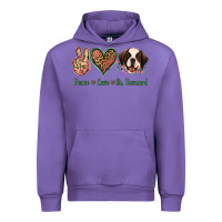 Tulip Peace Love St. Bernard Urban Hoodie - Jasminsmagicworld