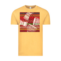 Vintage Mustard african drum colorful seamless pattern Vintage Tee - BundleAndBundleShop
