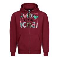 Burgundy wife mom cna certified nursing assistant Zipper Hoodie - RanaPortraitStore