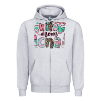 Heather Grey wife mom cna certified nursing assistant Zipper Hoodie - RanaPortraitStore
