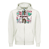 Oatmeal Heather wife mom cna certified nursing assistant Zipper Hoodie - RanaPortraitStore