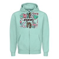 Seafoam wife mom cna certified nursing assistant Zipper Hoodie - RanaPortraitStore