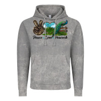 Cloud Rock Peace Love Peacock Vintage Hoodie - LillyAllenDesigns