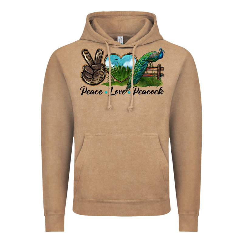 Peace Love Peacock Vintage Hoodie by LillyAllenDesigns | Teevron