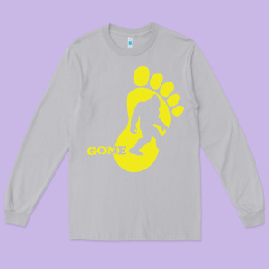 Bigfoot Long Sleeve Tee Designed By Artisfamous