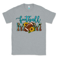 Heather Grey western leopard camouflage sunflowers  glitter mom football Classic Tee - Artiststas