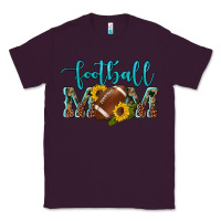 Plum western leopard camouflage sunflowers  glitter mom football Classic Tee - Artiststas