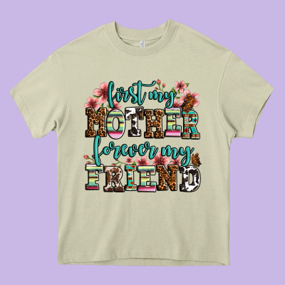 First My Mother Forever My Friend Heavy Core Tee Designed By Oliviacreatesart