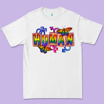 Human Pride Premium Tee Designed By Fadigitalartstudio